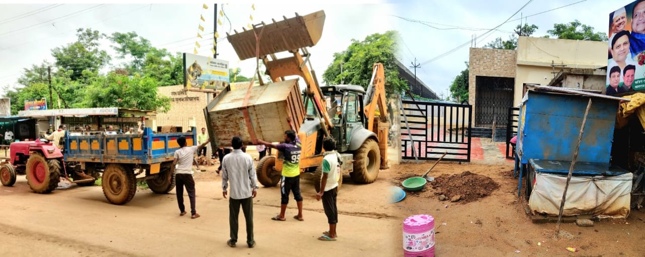 नवनिर्मित सुलभ शौचालय गेटवरच ठेवली “पानटपरी”