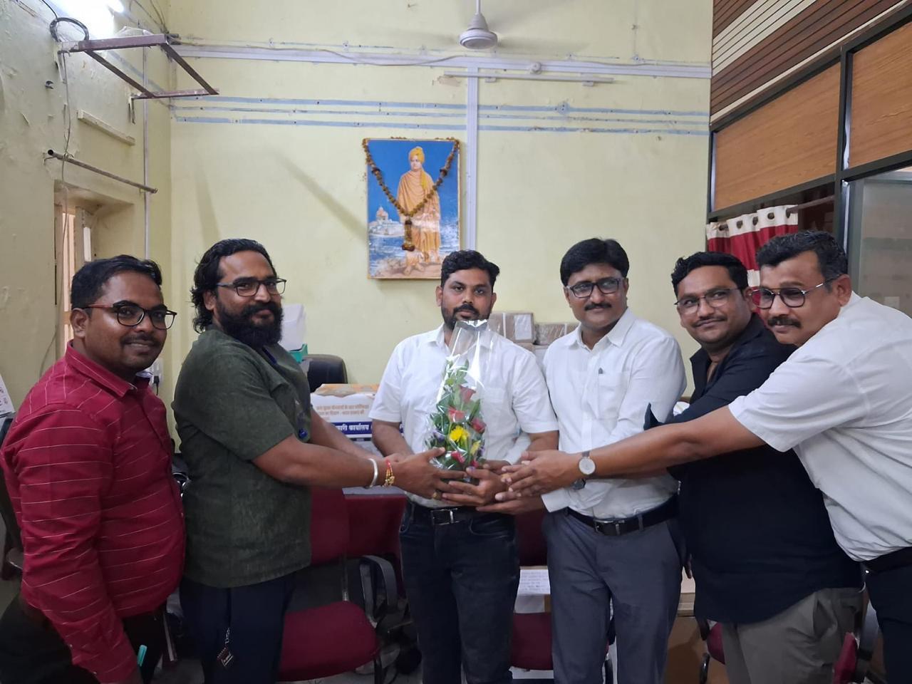 अन्न नागरी पुरवठा अधिकारी/ कर्मचारी संघटना भंडारा जिल्हाध्यक्षपदी पोचीराम कापडे यांची नियुक्ती