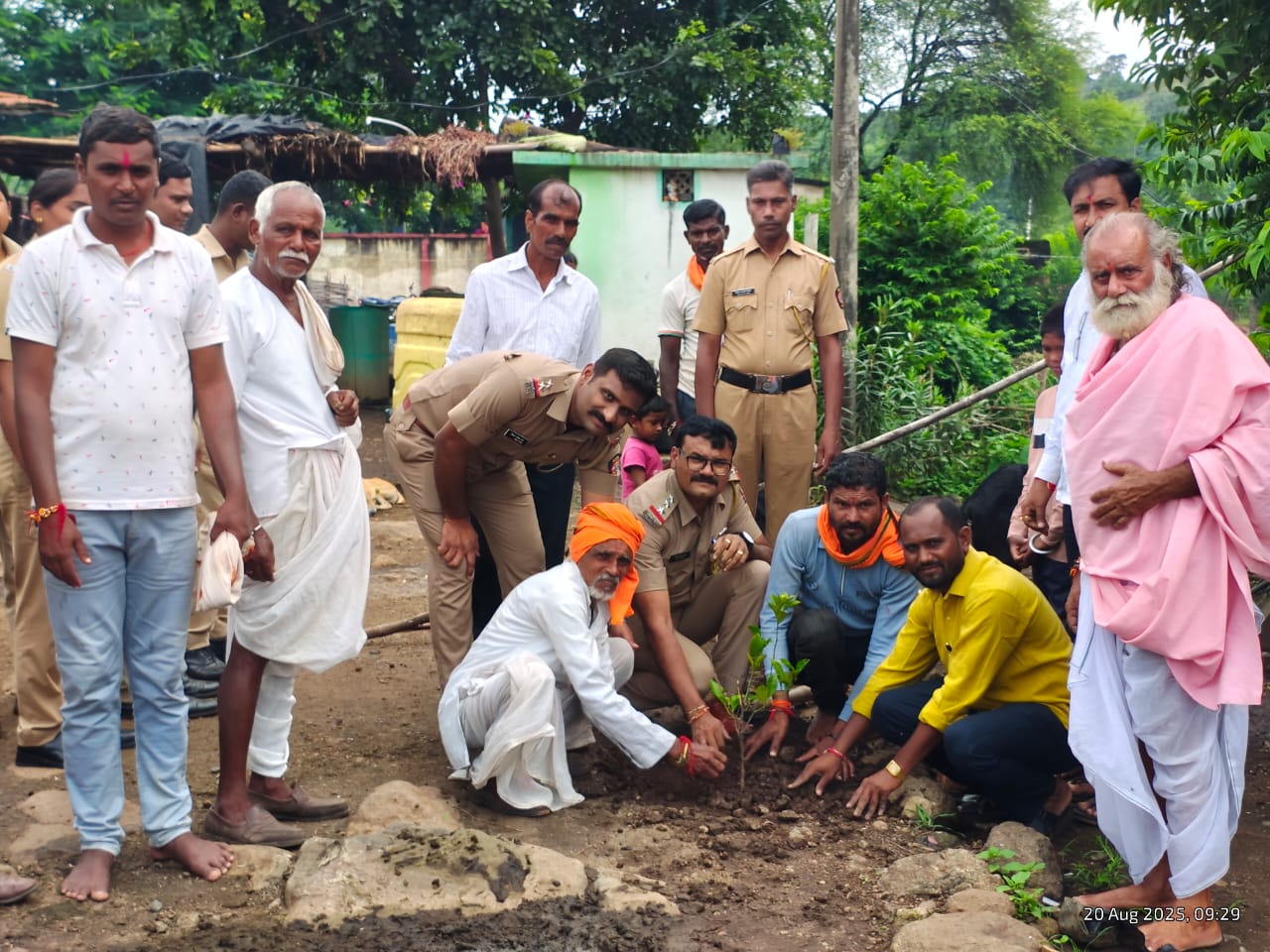 पेदाआसापूर येथे वृक्षारोपण करण्यात आले