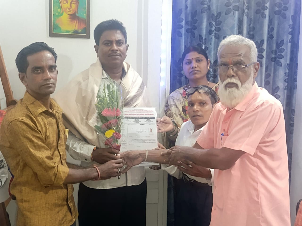 अखिल भारतीय ध्रुवतारा अपंग क्रांतीकारी सामाजिक संघटनेच्या मोहाळी तालुका अध्यक्षपदी  प्रविण जावळकर यांची नियुक्ती.