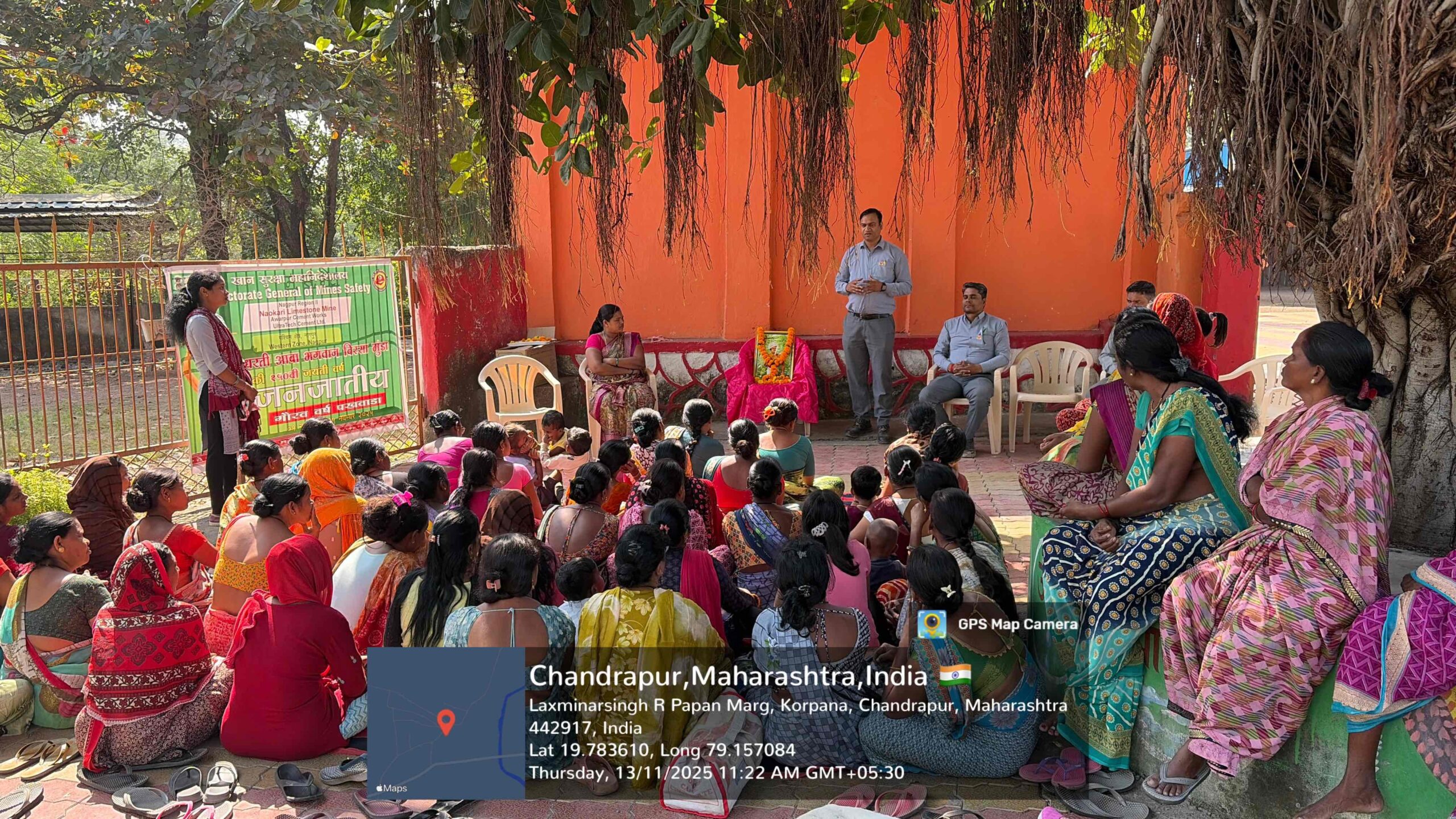 “नौकारी गावात खाण सुरक्षा जनजागृती कार्यक्रम – जनजातीय गौरव पखवाड्यात खाण सुरक्षिततेचा संदेश”