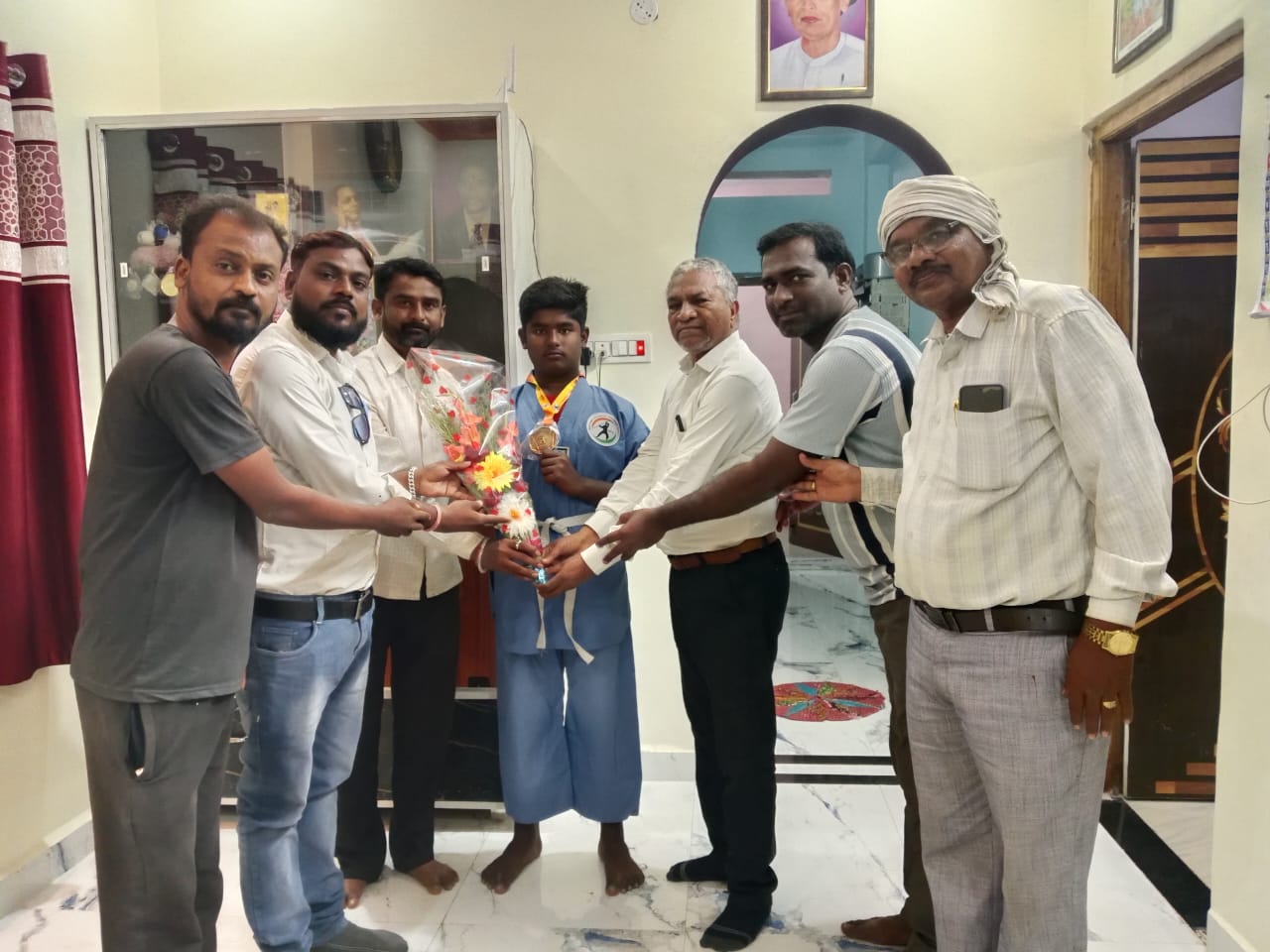 राष्ट्रीय लाठी स्पर्धेत आदर्श देविदास कांबळे यांना सुवर्ण पदक