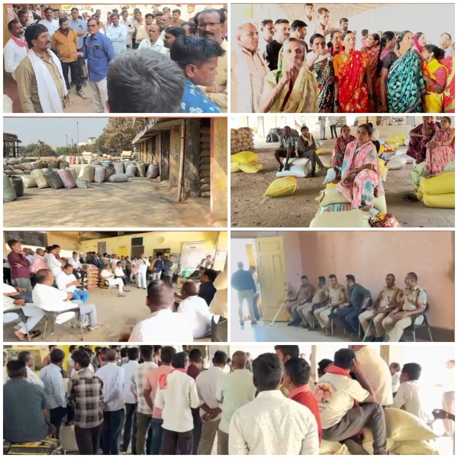 तुमसर कृषी उत्पन्न बाजार समितीत काम बंद आंदोलन. तुमसर कृषी उत्पन्न बाजार समितीत काम बंद आंदोलन.