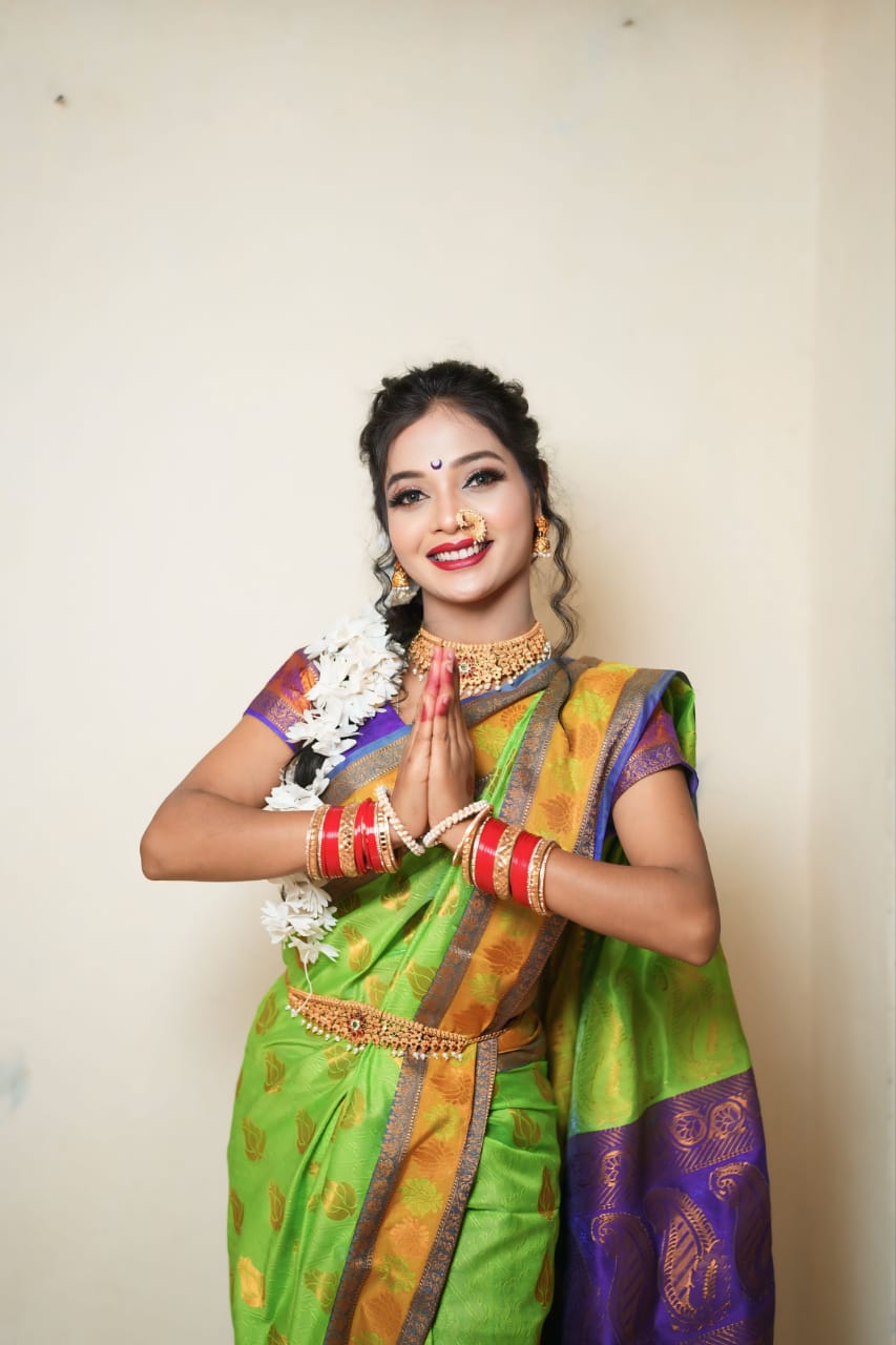 डान्स लावणी च्या तालावरुन अभिनयाचा ठसका उमटवणारी झाडीपट्टीतील&nbsp; लावणी कलावंत मिस रस्मि रामटेके.