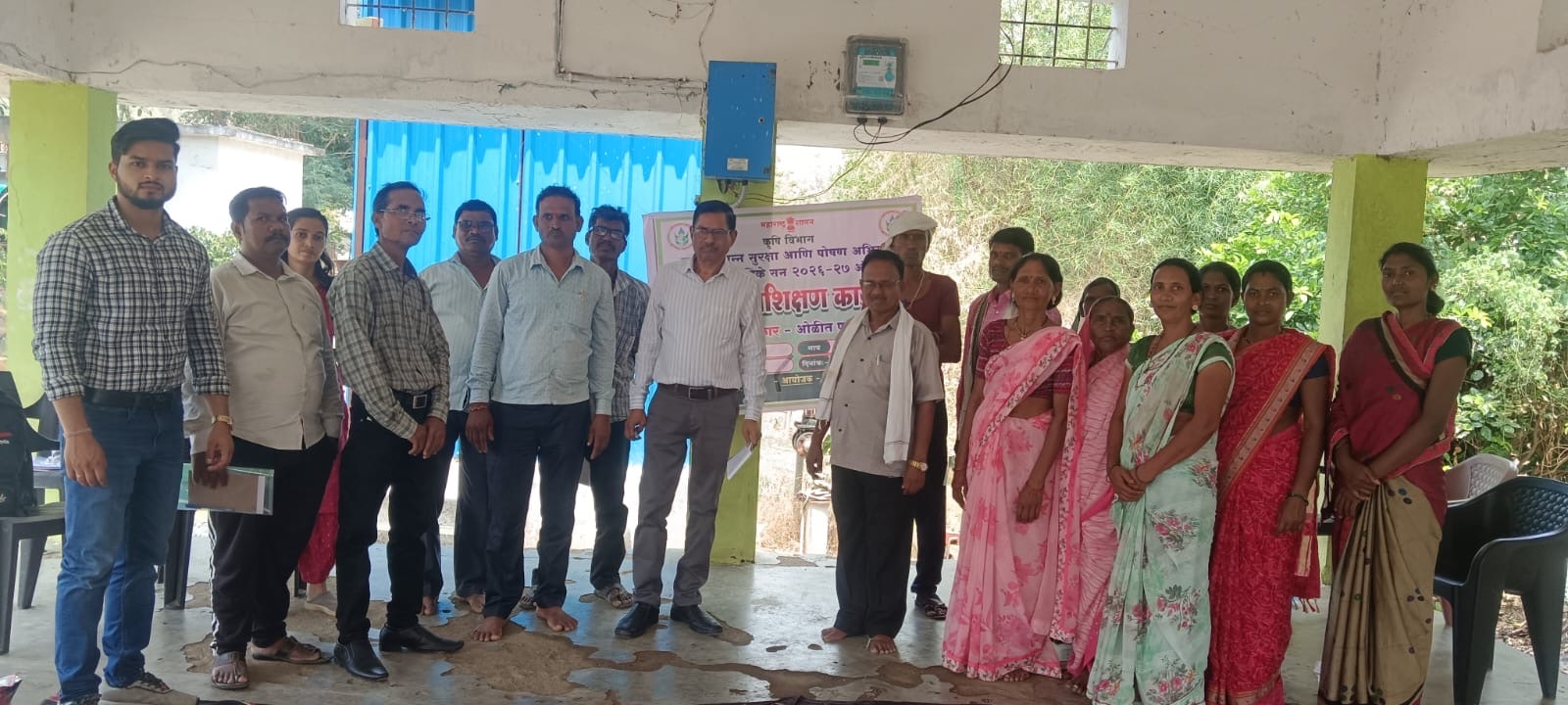 रावणवाडी येथील शेतकरी प्रशिक्षण वर्गाला पत्रकार संजीव भांबोरे यांनी दिली भेट